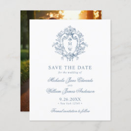 Budget Vintag Regency Wappen Wedding Save the Date