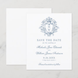 Budget Vintag Regency Wappen Wedding Save the Date