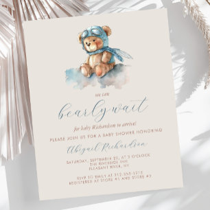 Budget Vorwarte Blue Boy Bear Baby Dusche