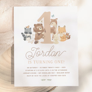 Budget-Waldtiere zum ersten Geburtstag Party