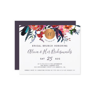 Budget Wasserfarbe chic Brautbrunch Einladung