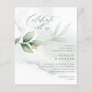 Budget Wasserfarbenfolien Metallische Goldhochzeit