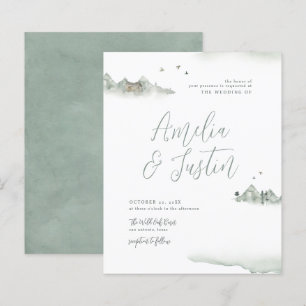 Budget Wasserfarbengebirge Hochzeit in Urlaubsort