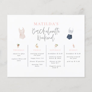 Budget Wasserfarbgetränke Bachelorette Wochenende