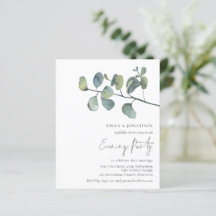 Budget Watercolor Foliage Wedding Abend Party