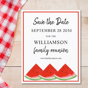 Budget Watermelon Family Wiedersehen Save the Date