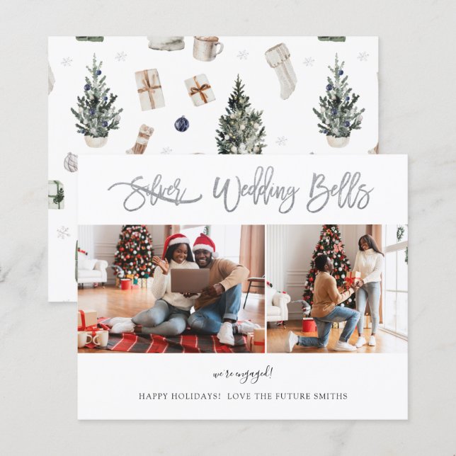 Budget Wedding Bells Multi-Foto-Verlobung (Vorne/Hinten)