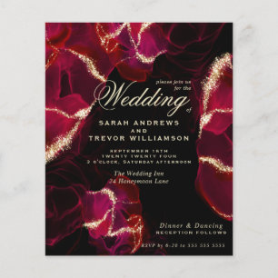 Budget Wedding Bold Scarlet Alkohol Tinte