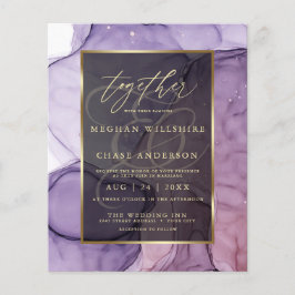 Budget Wedding Elegante Lavender Rose Abstrakt Tin