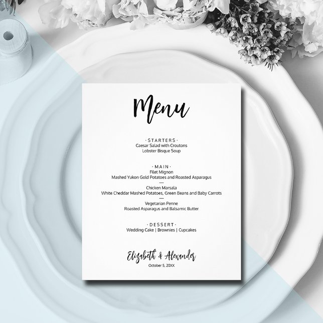 Budget Wedding Menu Flyer (Von Creator hochgeladen)