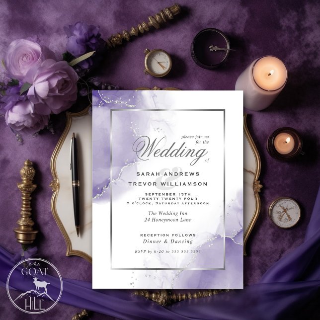 Budget Wedding Rainbow Violet Silver Abstrakt (Von Creator hochgeladen)
