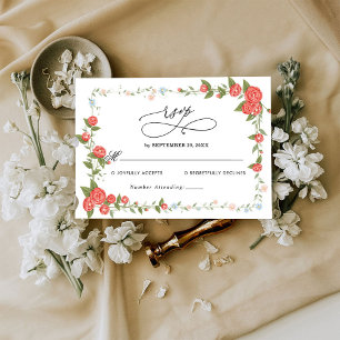 Budget Wedding RSVP Card