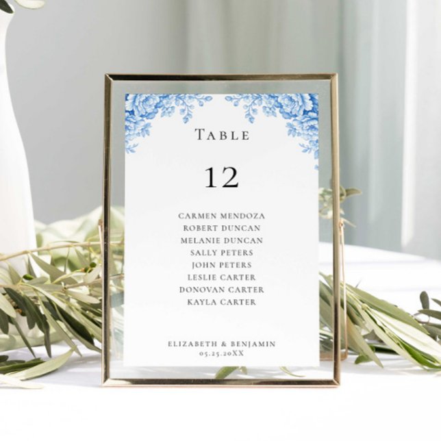 Budget Wedding Seating Chart Table Chinoiserie (Von Creator hochgeladen)