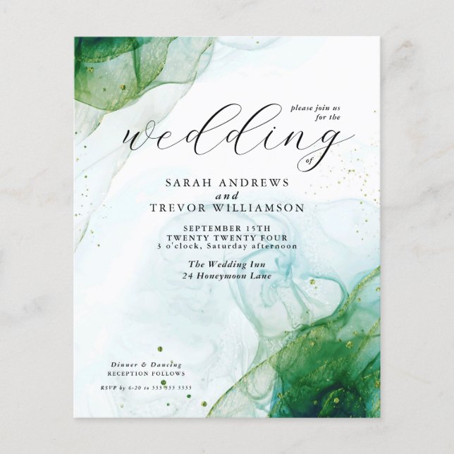 Budget Wedly Kelly Green Alcohol Tinte (Vorderseite)