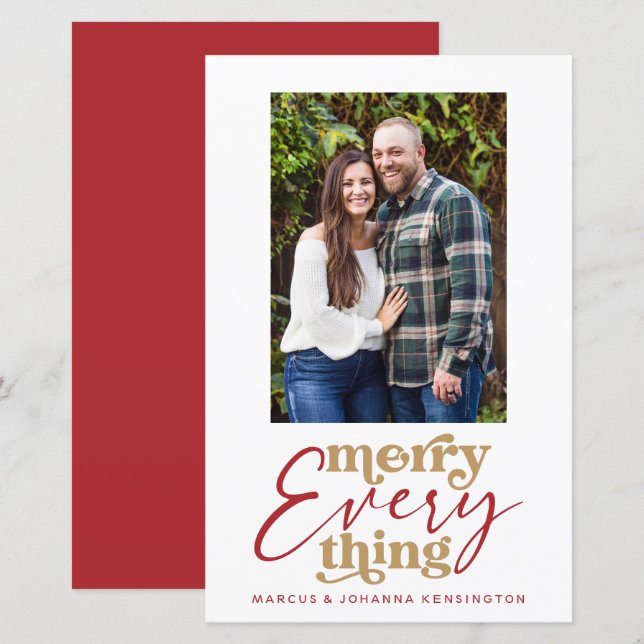 Budget Weihnachten Frohe Alles Feiertage Foto (Vorne/Hinten)