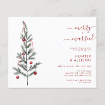 BUDGET Weihnachten Hochzeit Einladung Flyer