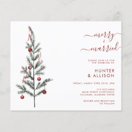 BUDGET Weihnachten Hochzeit Einladung Flyer