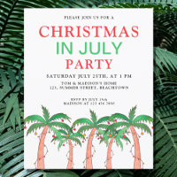 Budget-Weihnachts-in-Juli-Party-Einladung