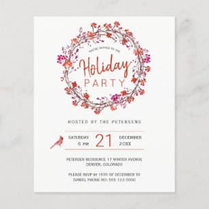 Budget-Weihnachts-Winterparty-Einladung Flyer