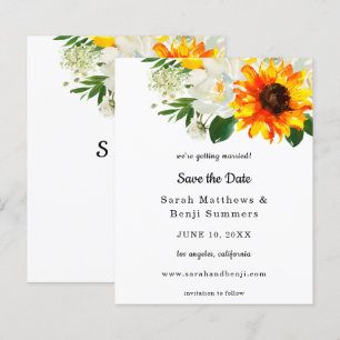Budget-Weißsonnenblume & Weiße Blumen 'Save the Da
