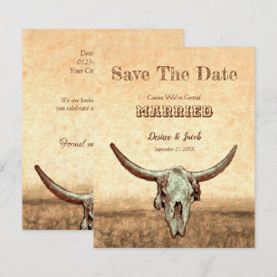 Budget Western Rustic Country Hochzeitseinladung