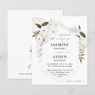 Budget White Boho Floral Wedding V2 LN