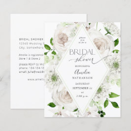 Budget White Floral Brautparty