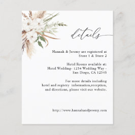 Budget White Floral Summer Boho Flyer