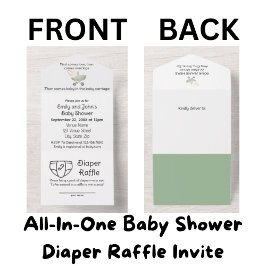 BUDGET-Windeln - alles in einem Baby-Dusche laden All In One Einladung