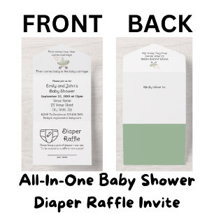 BUDGET-Windeln - alles in einem Baby-Dusche laden All In One Einladung