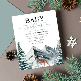 Budget Winter Baby Es ist kalt Außendusche Flyer