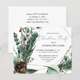 Budget Winter Berries & Pine Weihnachten Party