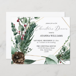 Budget Winter Berries & Pine Weihnachtsessen