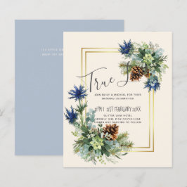 BUDGET Winter Blue Thistle Wedding lädt ein