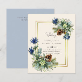BUDGET Winter Blue Thistle Wedding lädt ein