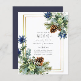 BUDGET Winter Blue Thistle Wedding lädt ein