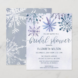 Budget Winter Wonderland Bridal Dusche Einladung