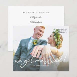 Budget Wir Got Verheiratet S Foto Hochzeitsankündi