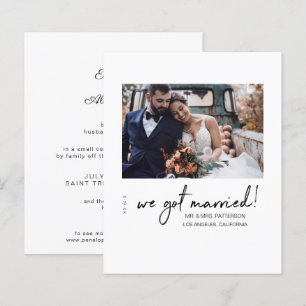 Budget Wir Got Verheiratete Mod Wedding Ankündigun