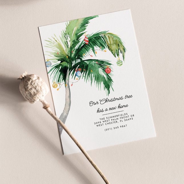 Budget Wir haben die Ankündigung zur Weihnachtswen (Moving Announcement Palm Tree Baubles Decoration)