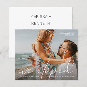 Budget Wir haben Foto Landsc Hochzeitsankündigung