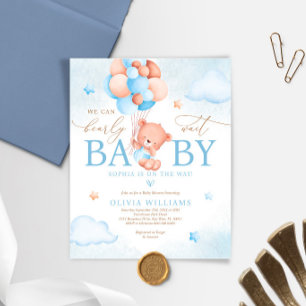 Budget Wir können frühzeitig abwarten Baby Dusche 
