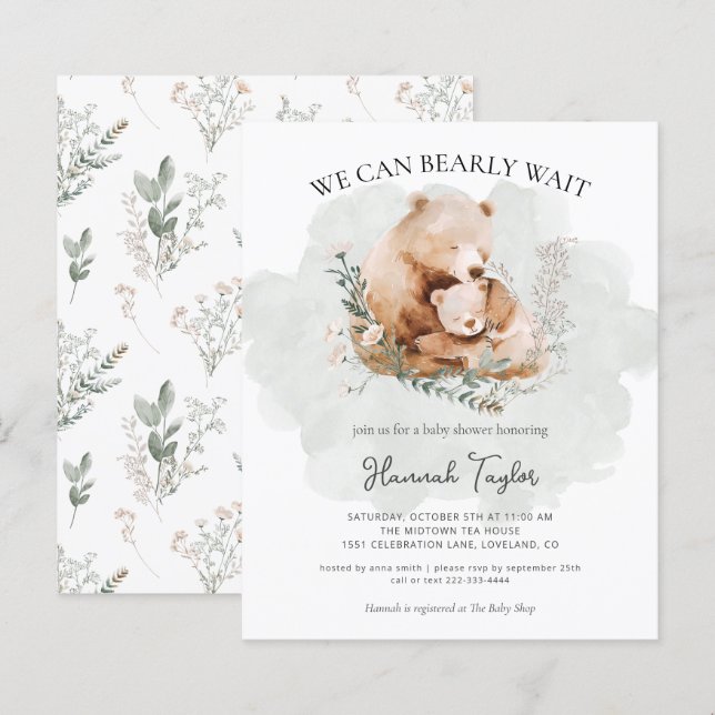 Budget Wir können frühzeitig auf Teddy Bear Baby D (Vorne/Hinten)