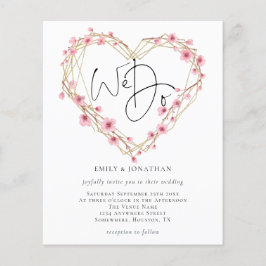 Budget Wir machen Sakura Herz Rahmen Hochzeit Einl