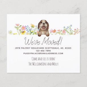 Budget Wir sind umgezogen! Beagle Welpenfloral