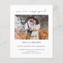 Budget Wir sind Verlobte Ankündigung der Verlobung