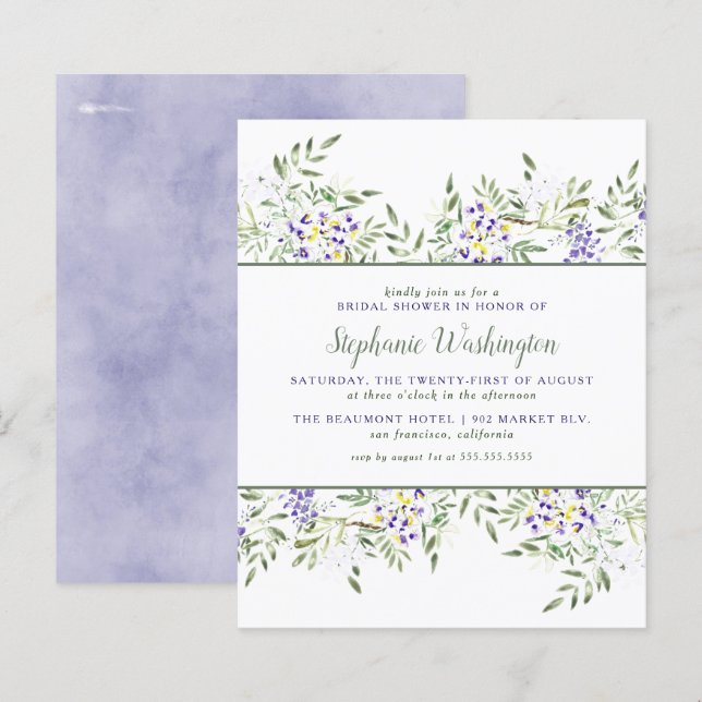 Budget Wisteria Brautparty (Vorne/Hinten)