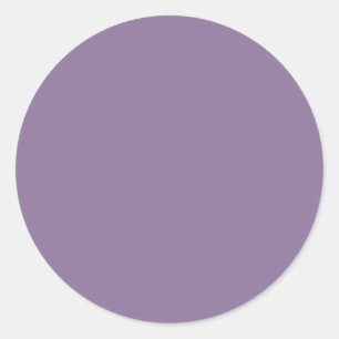Budget Wisteria Lila Hochzeit Einfach Monochrom Runder Aufkleber