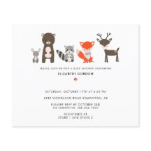 Budget Woodland Baby Shower Forest Animes Niedlich