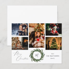 Budget Wreath Monogram 5 Foto Frohe Weihnachten W